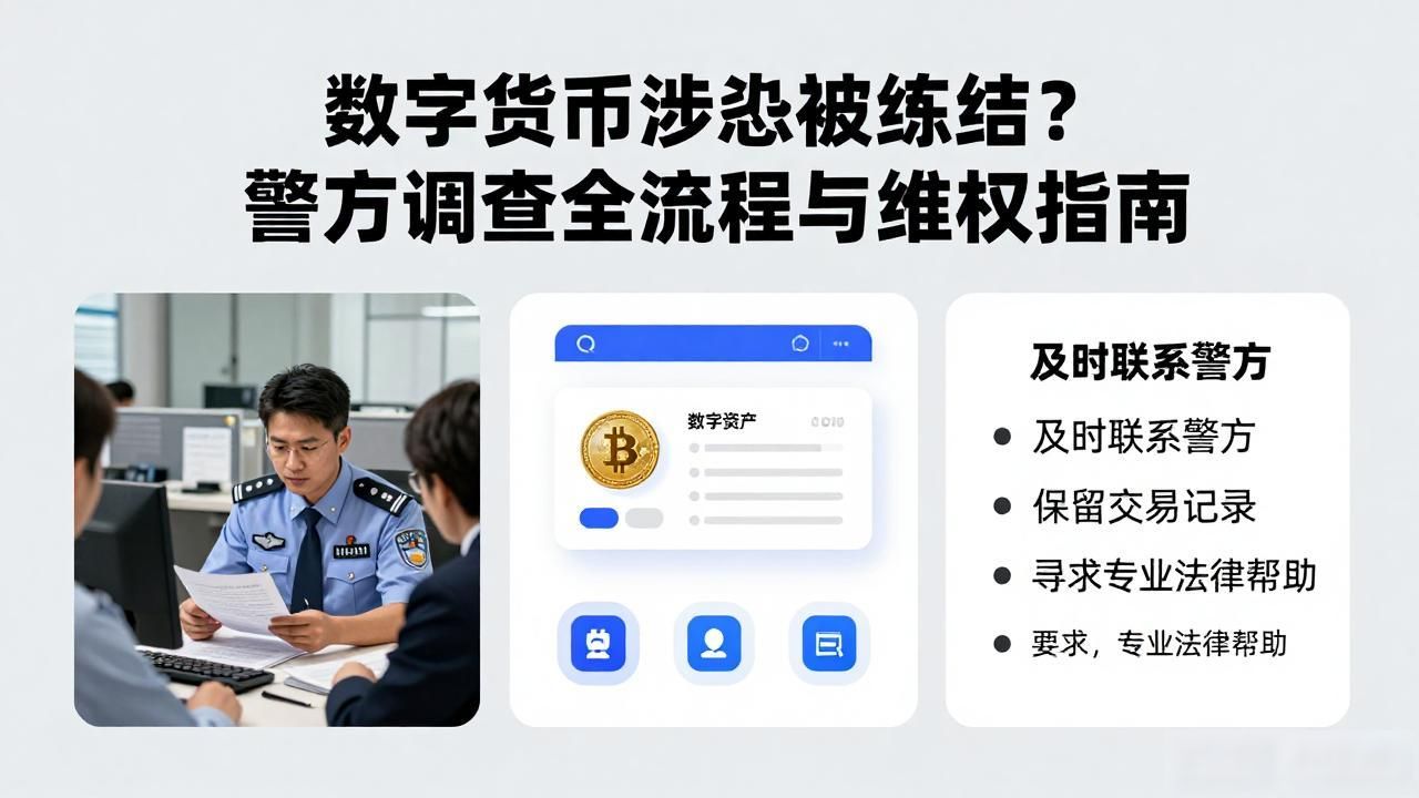 数字货币涉案被冻结？警方调查全流程与维权指南