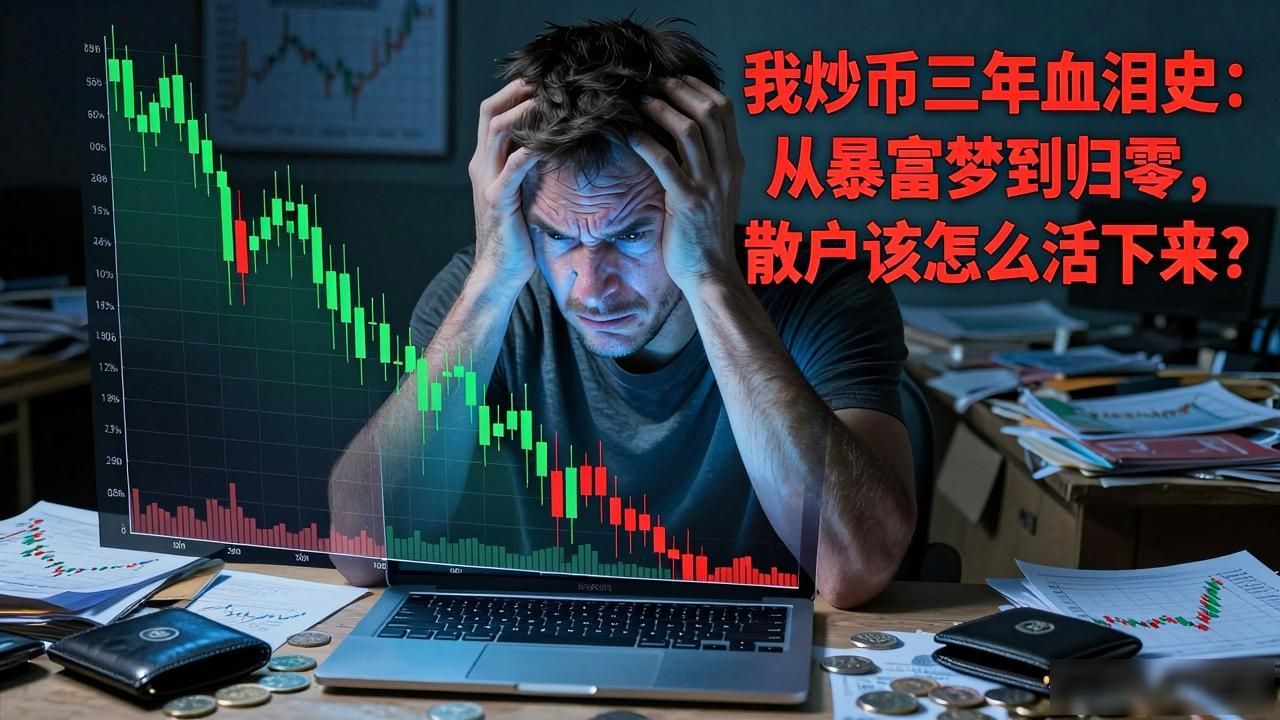 我炒币三年血泪史：从暴富梦到归零，散户该怎么活下来
