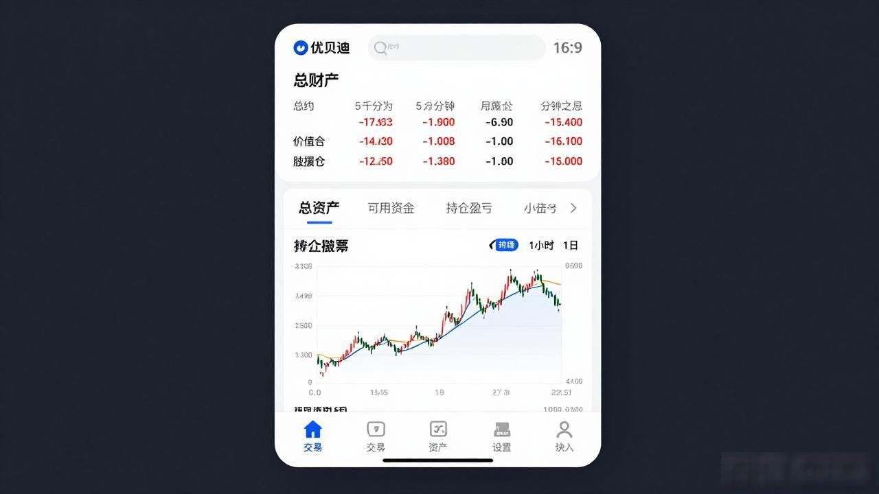 优贝迪数字货币APP界面高清图 交易页面一览
