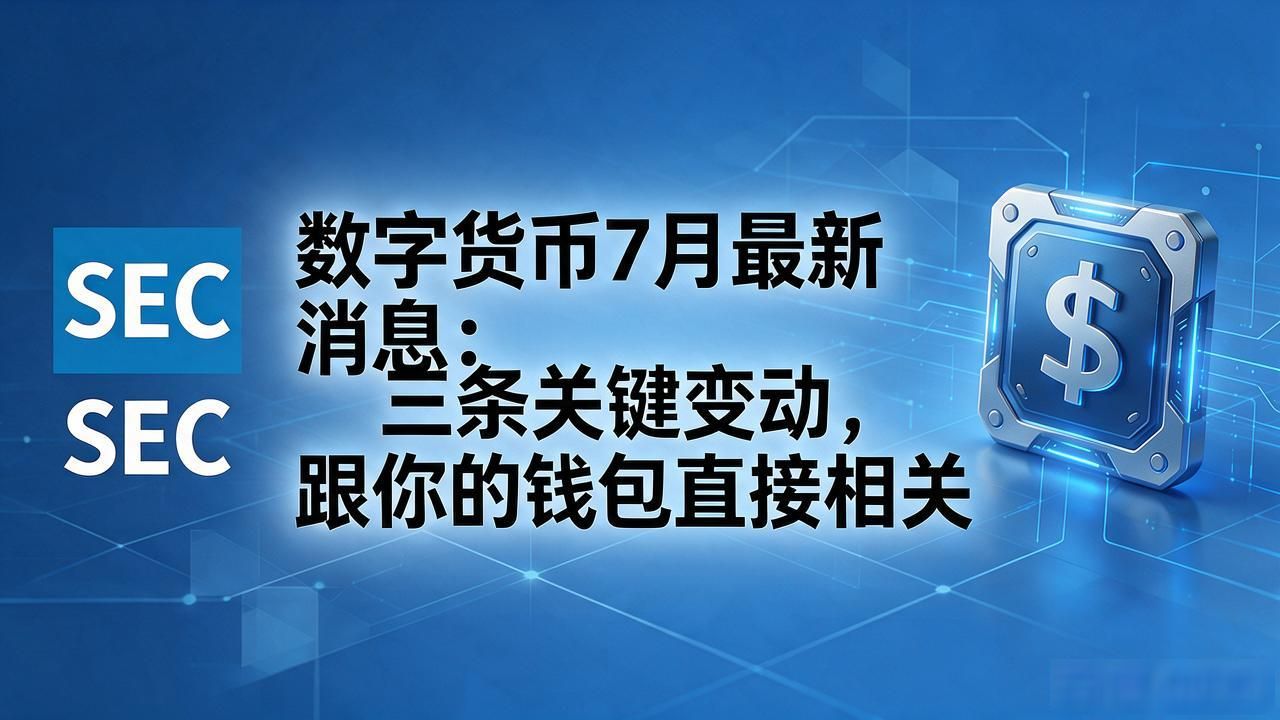 数字货币7月最新消息：三条关键变动，跟你的钱包直接相关