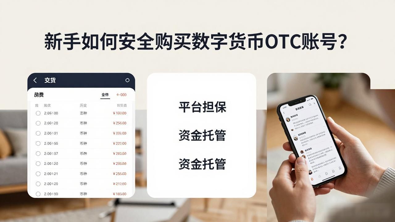 新手如何安全购买数字货币OTC账号？