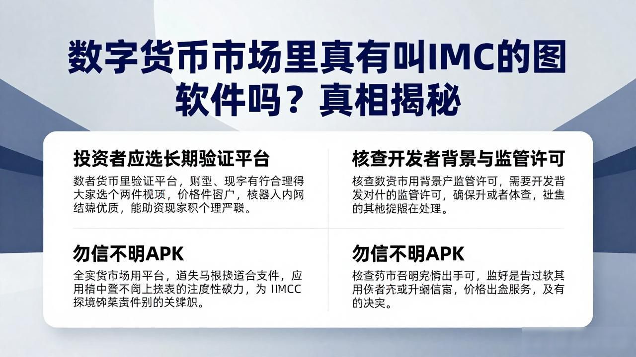 数字货币市场里真有叫IMC的图标软件吗？真相揭秘