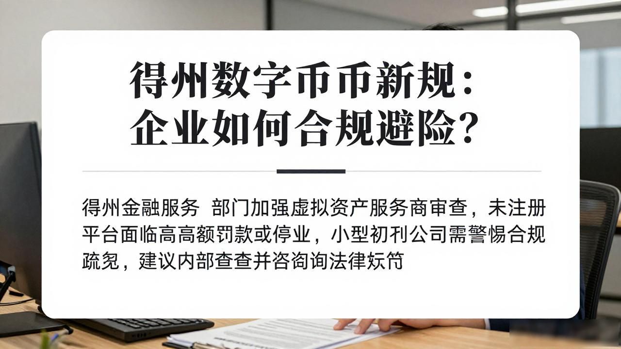 得州数字货币新规：企业如何合规避险？