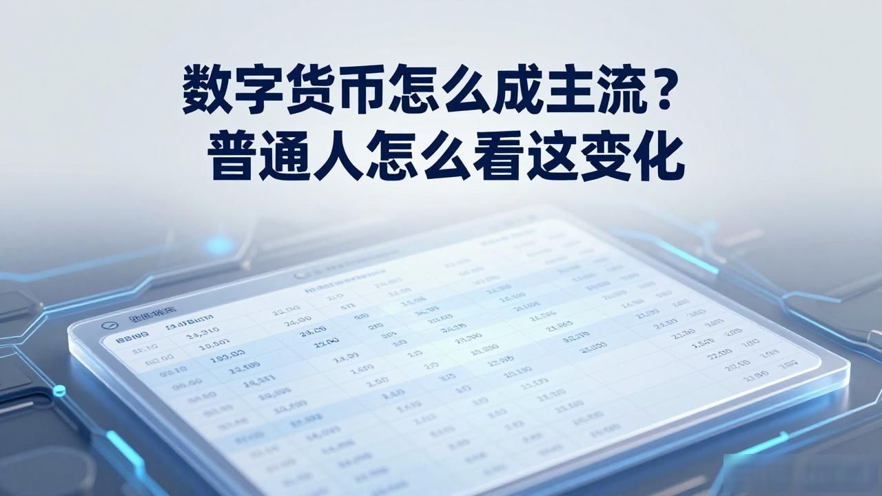 数字货币怎么成主流？普通人怎么看这变化