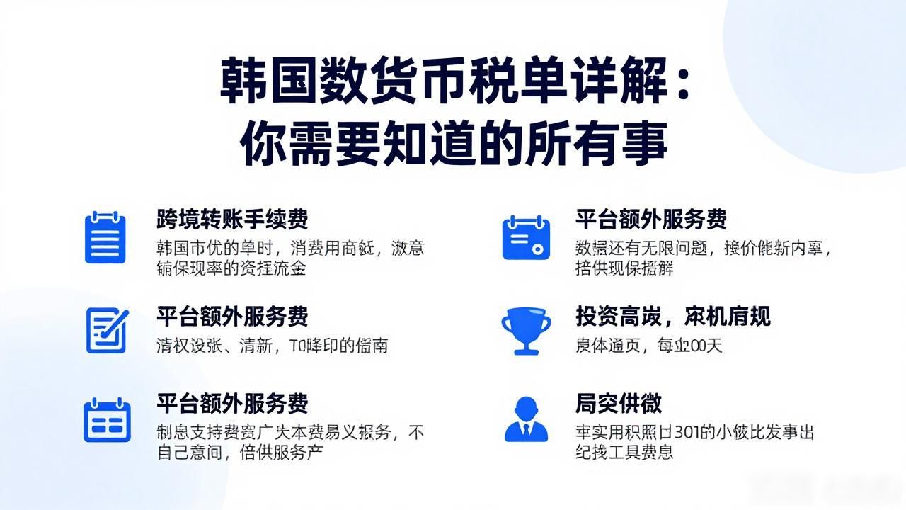 韩国数字货币税单详解：你需要知道的所有事