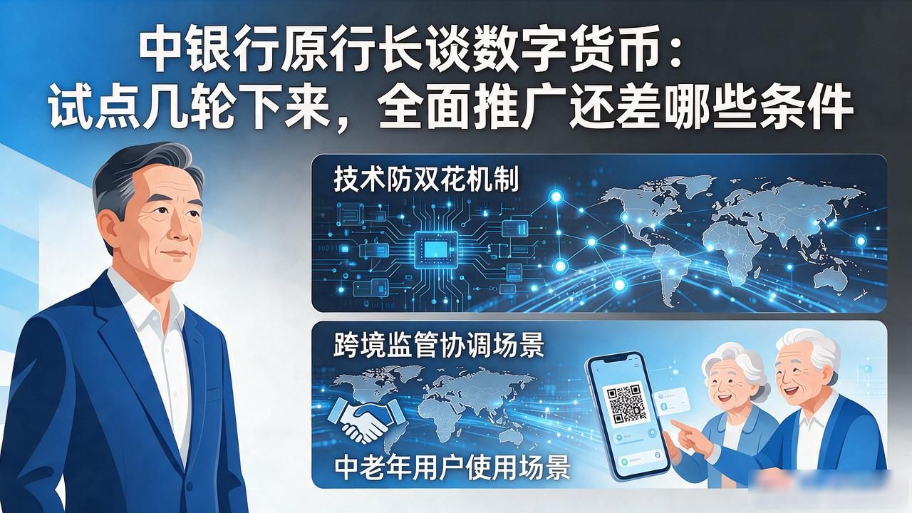 中银行原行长谈数字货币：试点几轮下来，全面推广还差哪些条件