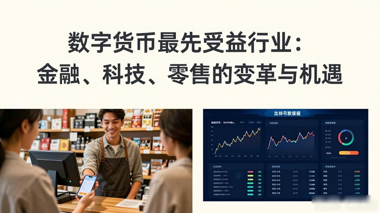 数字货币最先受益行业：金融、科技、零售的变革与机遇
