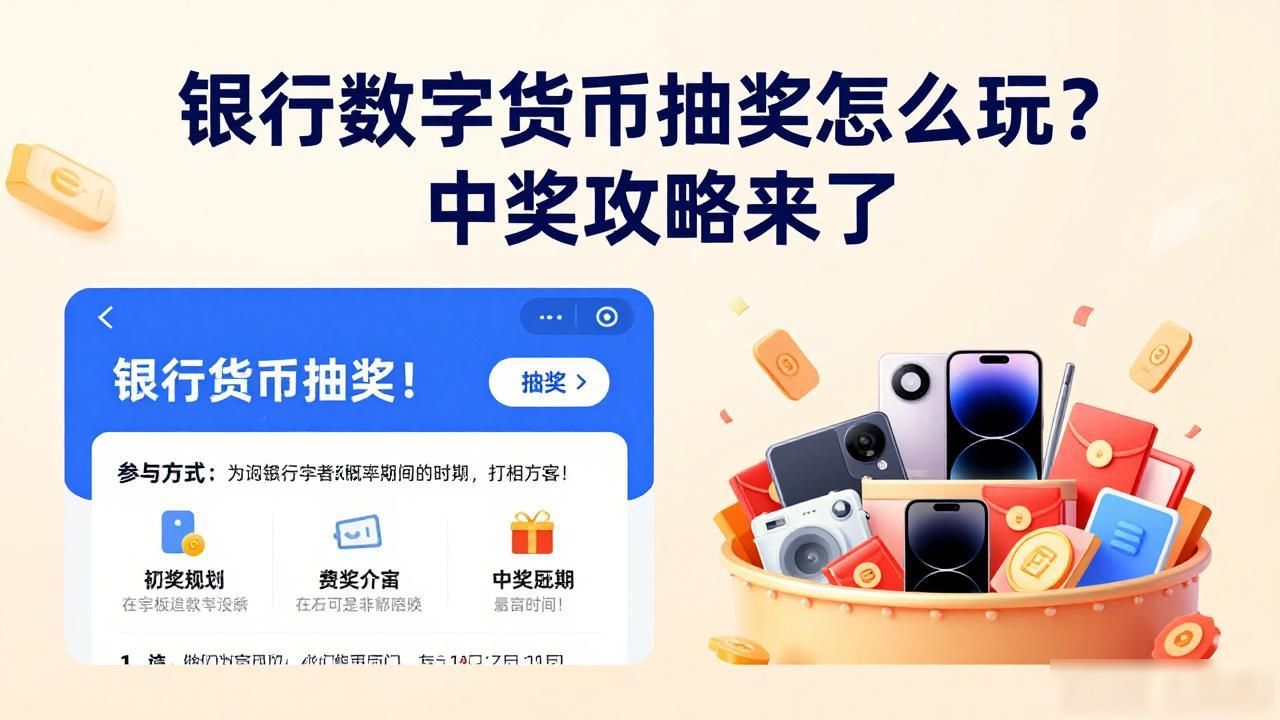 银行数字货币抽奖怎么玩？中奖攻略来了