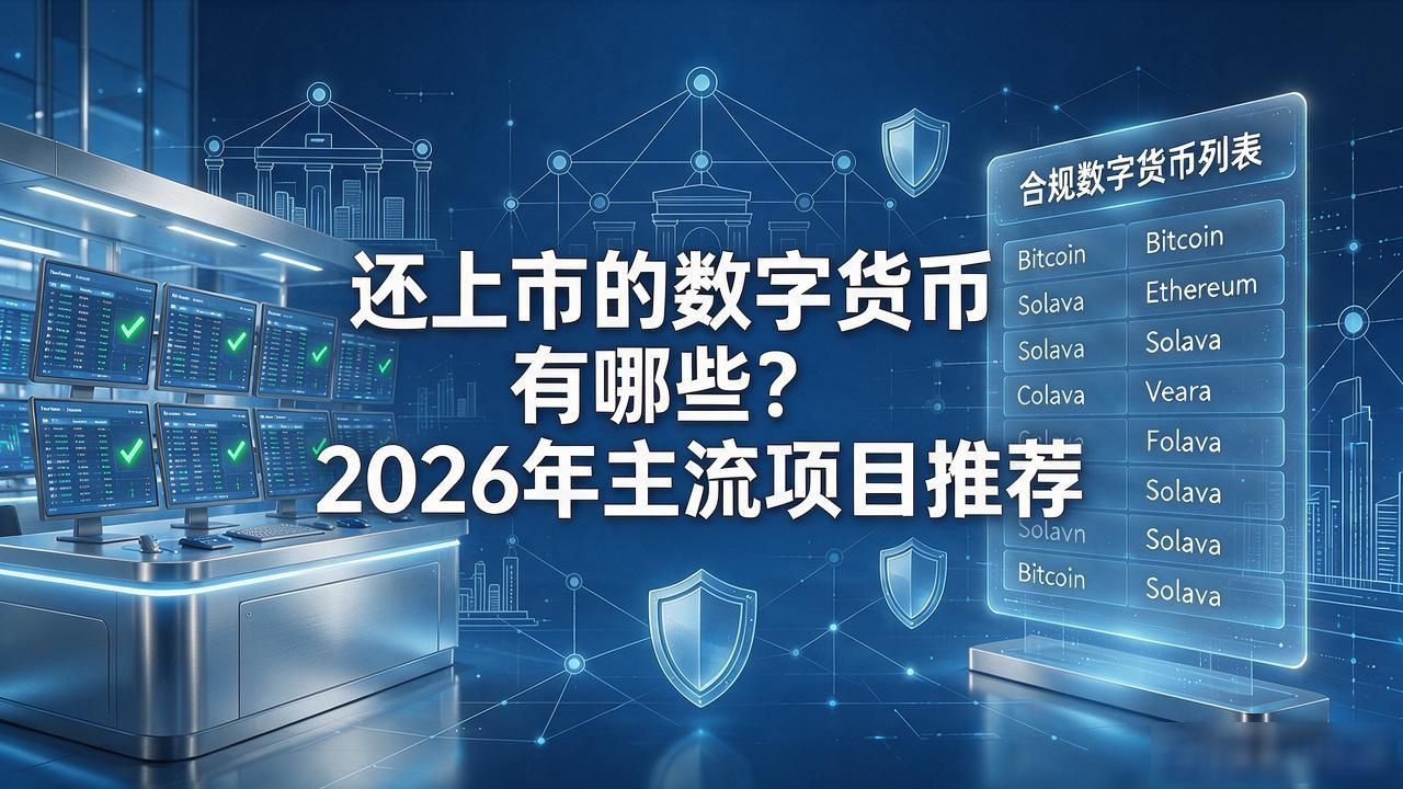 还上市的数字货币有哪些？2026年主流项目推荐