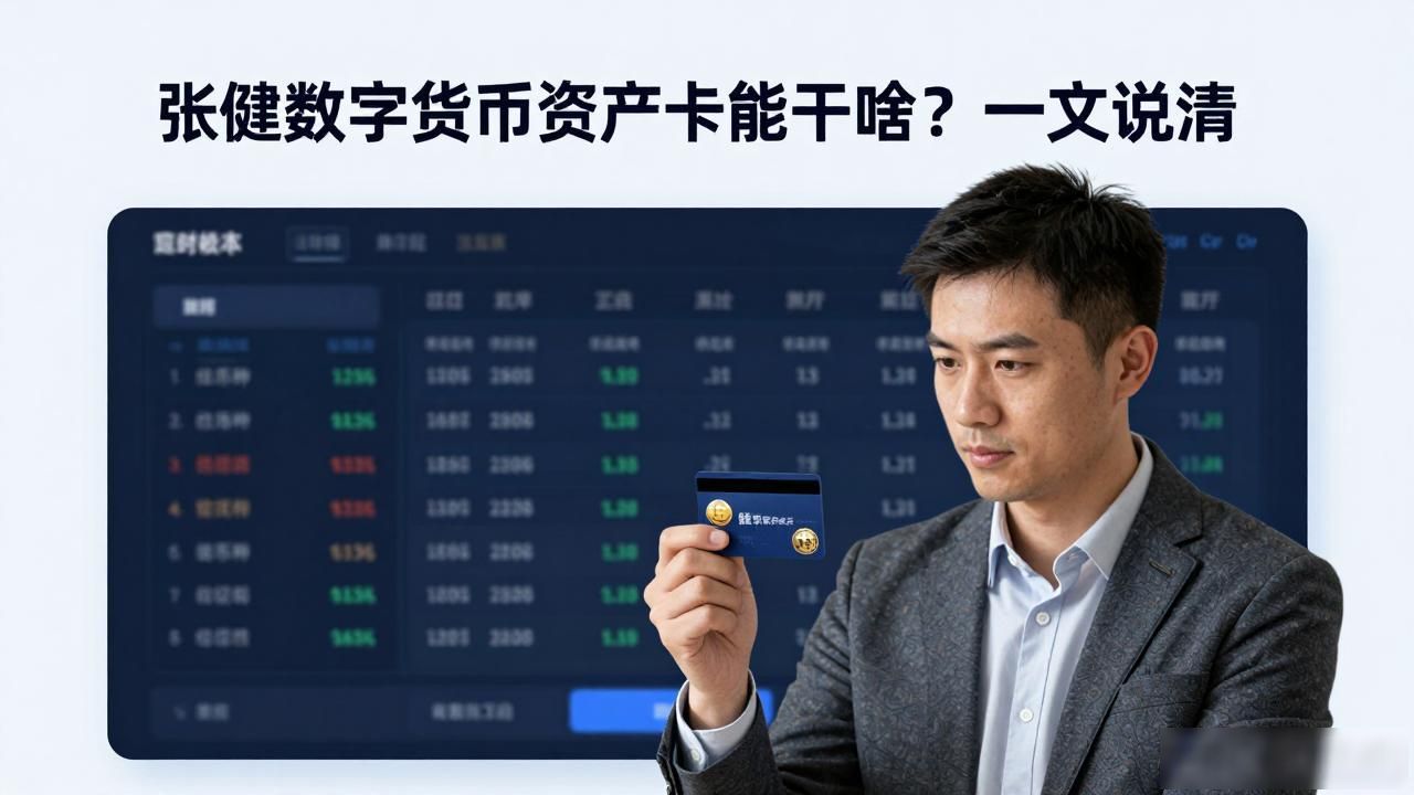 张健数字货币资产卡能干啥？一文说清