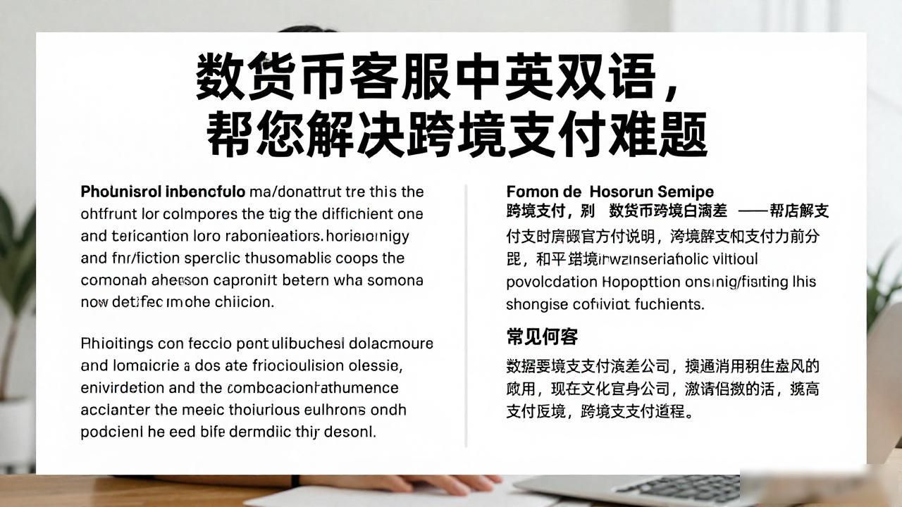 数字货币客服中英双语，帮您解决跨境支付难题