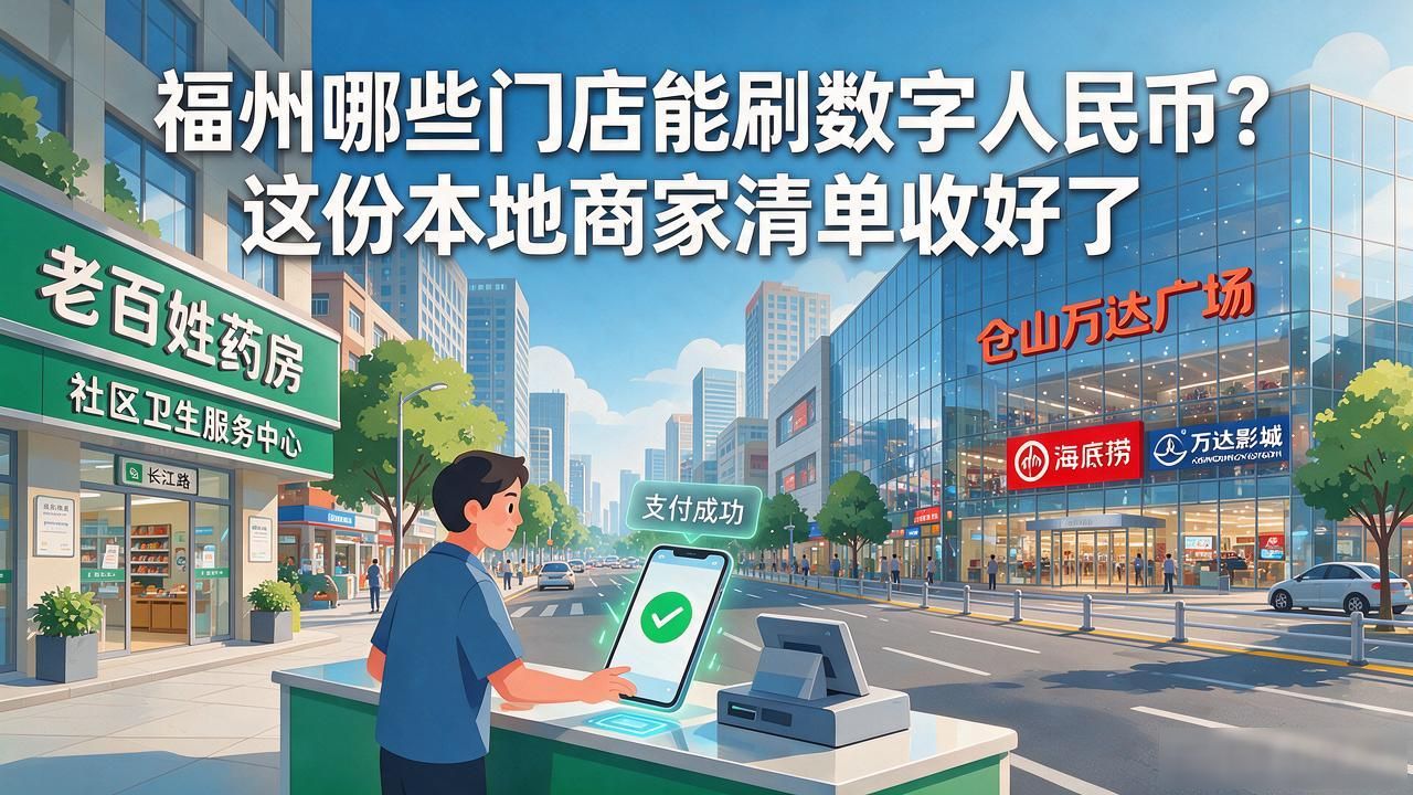 福州哪些门店能刷数字人民币？这份本地商家清单收好了