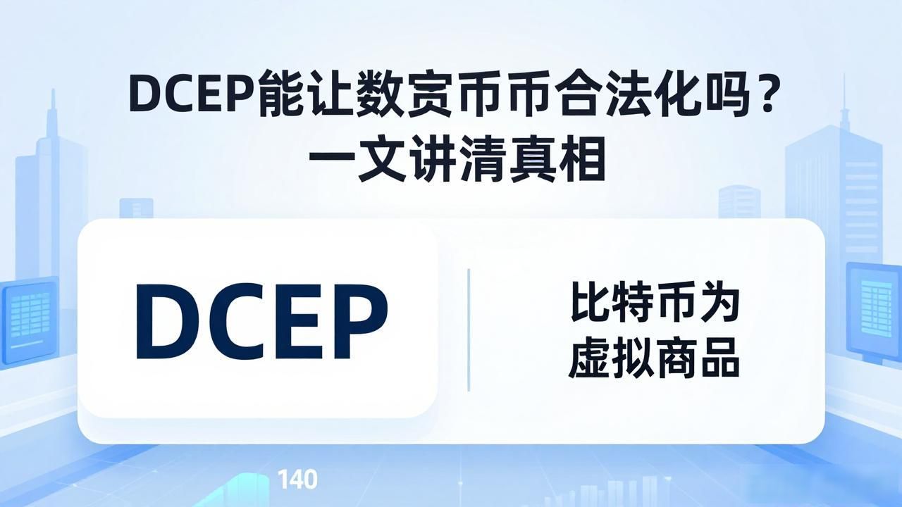 DCEP能让数字货币合法化吗？一文讲清真相