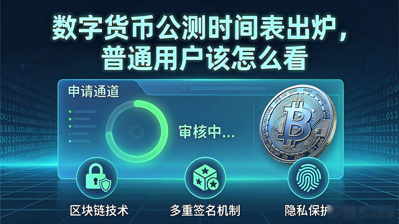数字货币公测时间表出炉，普通用户该怎么看
