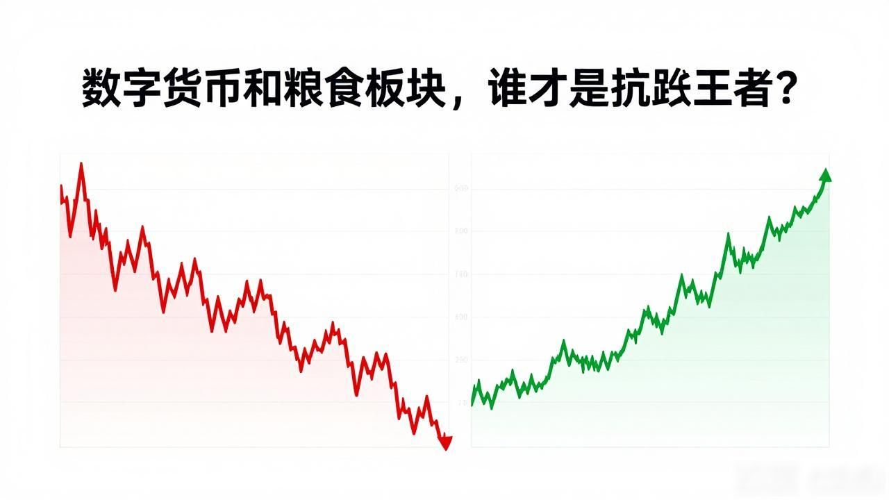 数字货币和粮食板块，谁才是抗跌王者？