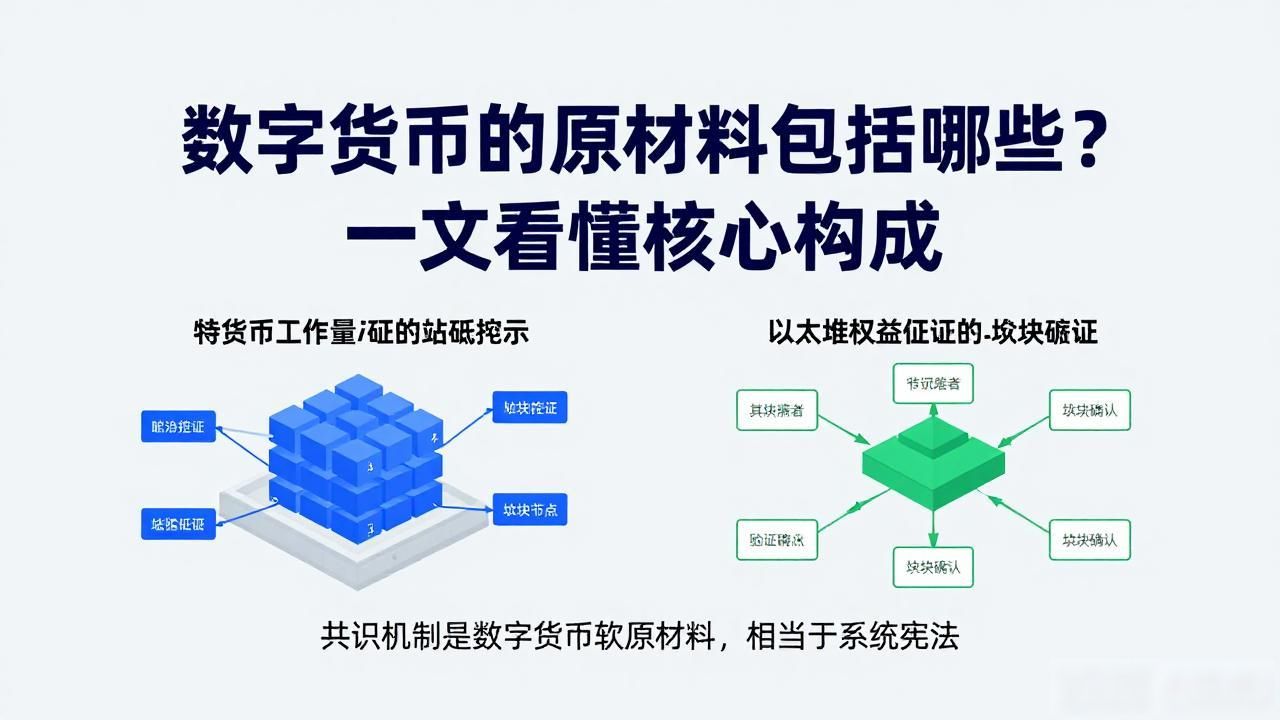 数字货币的原材料包括哪些？一文看懂核心构成